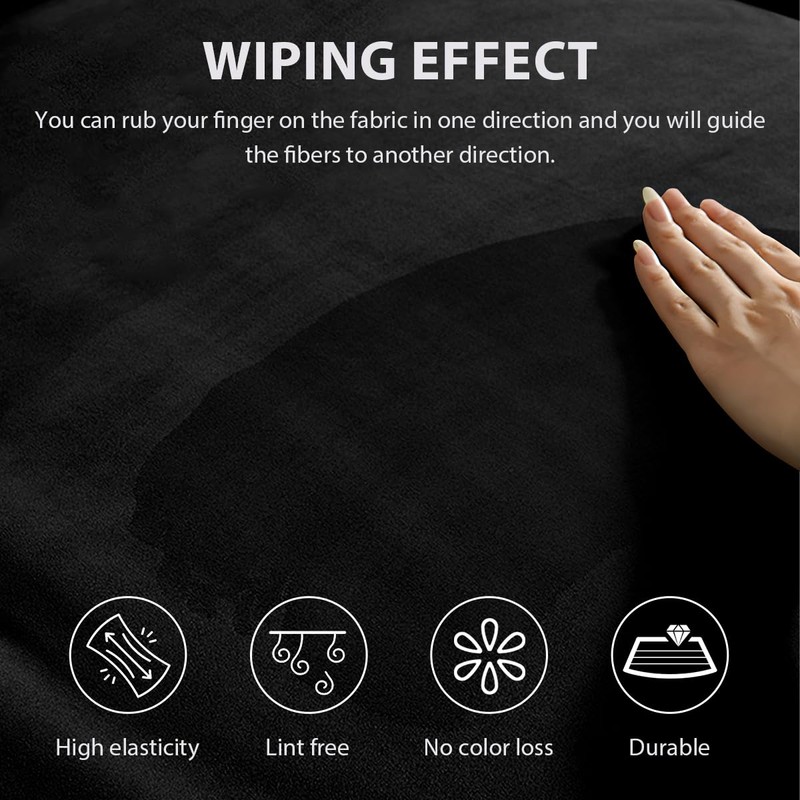 BWBWND Suede Fabric Wrap, 15.8" × 58.7" Microfiber Suede Look