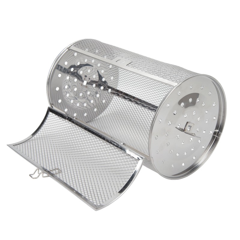 Rolling Grilling Basket Stainless Steel BBQ Rolling Basket Fork Wire