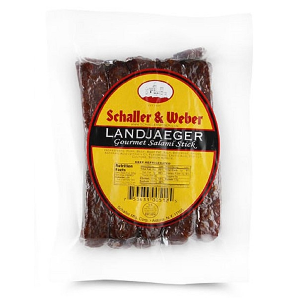 Schaller & Weber All Natural Landjaeger - 10 Ounce Average