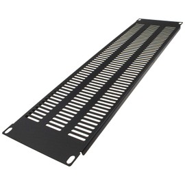 Blanking Plate for Comms Data Cabinet Rack 19 Vented Black