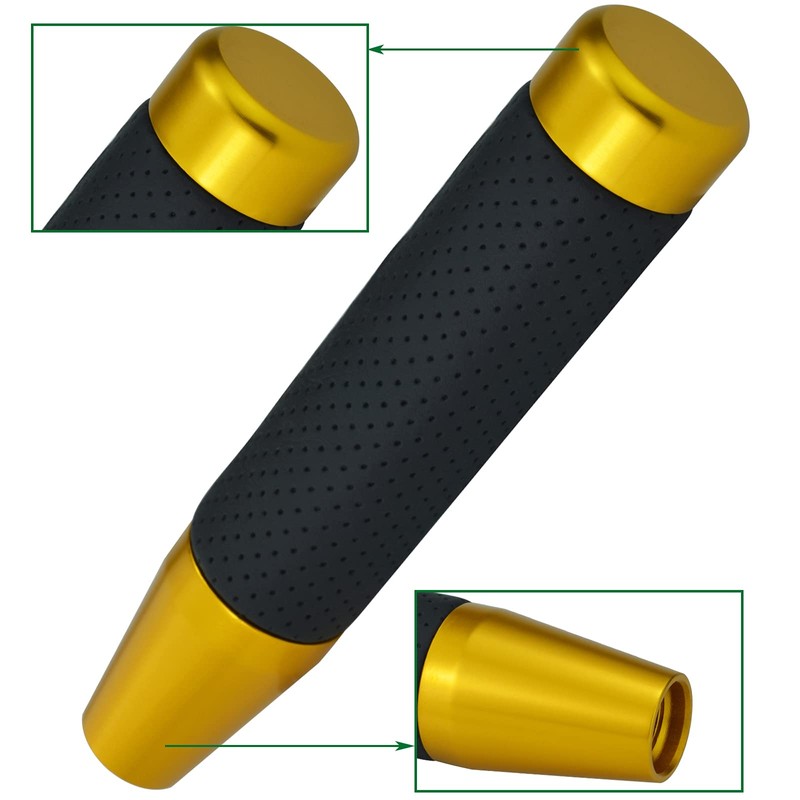Lunsom 180mm Long Metal Shift Lever Gear Shift Knob PU