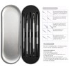 com-four Blackhead Remover Set - 5 Piece Stainless Steel Facial