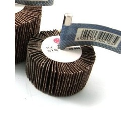 Toolzone Flap Wheel For Drill 60mm x 30mm 80Grit