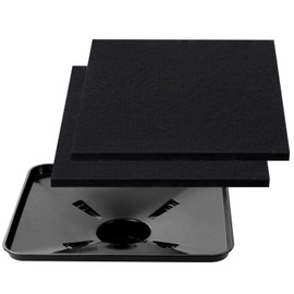 TULLWCY 17892 Transmission Drain Pan for Lisle, 87031 87032 Oil Drain Drip Pan for Lisle Under Car with Square - 2 Pcs 22" Oil Drain Splash Pad