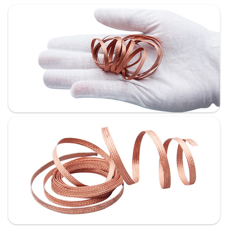 5PCS Solder Wick Red Copper Anti Oxidation Corrosion Resistance Desoldering