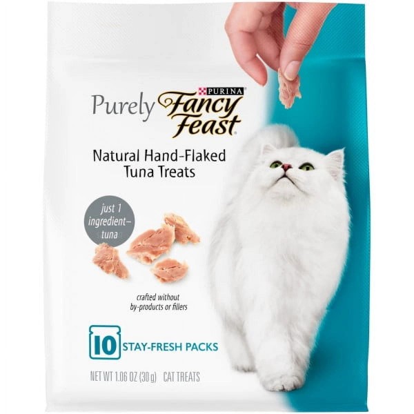 Unbranded Fancy Feast Purely, Lickable Wet Cat Treats, Tuna, (5)