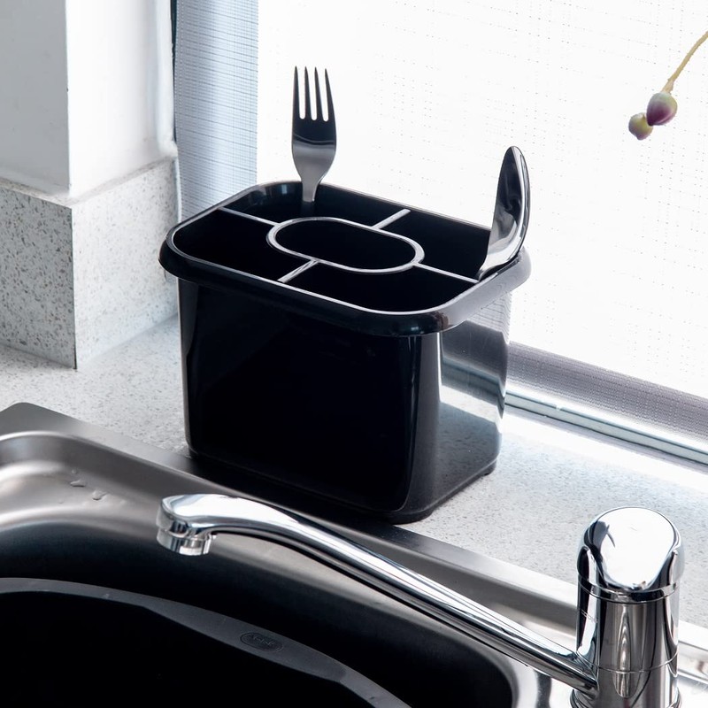 Addis Cutlery Drainer In Soft Black 571711