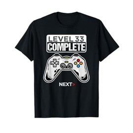 33 Anni Compleanno regalo videogiochi level 33 complete Maglietta