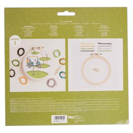 Simply MAKE Cross Stitch Kit Golf Sport Design, Kids & Adults, Hoop, Embroidery Thread, Adult Crafts, Beginners Craft Kit
