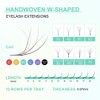 NAGARAKU W Eyelash Extensions Premade Volume Fans 0.07mm 3D Cluster
