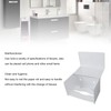 Toilet Paper Holder with Shelf Space Aluminum Waterproof Wall Mounted