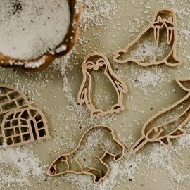 Kinfolk Pantry Cookie Cutter / Play Dough Cutter Set - Arctic (set of 5)