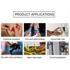 HomeBerg Black Electrical Tape - 19mm x 10m, Moisture and Heat Resistant, PVC Strong Self Adhesion, Multipurpose for Electrical Wires, DIY (Black, 12 Pack)