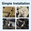 LEYURISE Dishwasher Circulation Pump To Sump Elbow Hose and Clamps