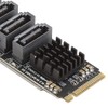 Jectse M.2 to SATA3.0 Adapter Card, 6Gbps M.2 PCIE to