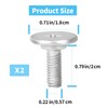 luxlead 2 PCS Lower Engine Cover Bolt Pin Screws Set
