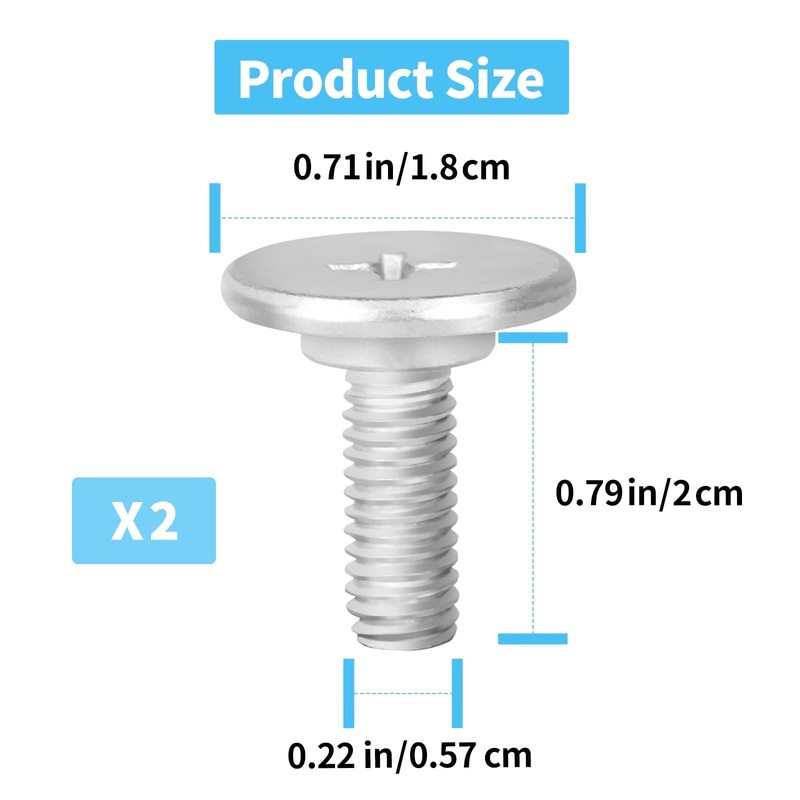 luxlead 2 PCS Lower Engine Cover Bolt Pin Screws Set