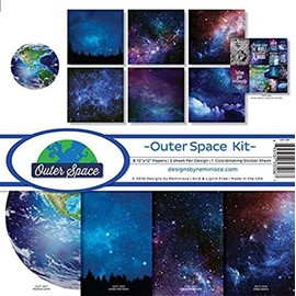 Reminisce OUT-200 Outer Space Scrapbook Collection Kit 12x12 inches