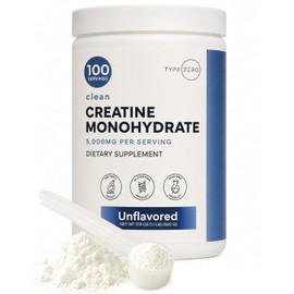 Type Zero- “Creatina Monohidrato (Sin Sabor | 500g), 5000 mg Por Porción, Micronizada, Cero Azúcar, Keto Friend