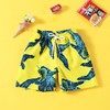NautySaurs Boys Board Shorts Kids Swimming Shorts Hawaiian Cartoon Full