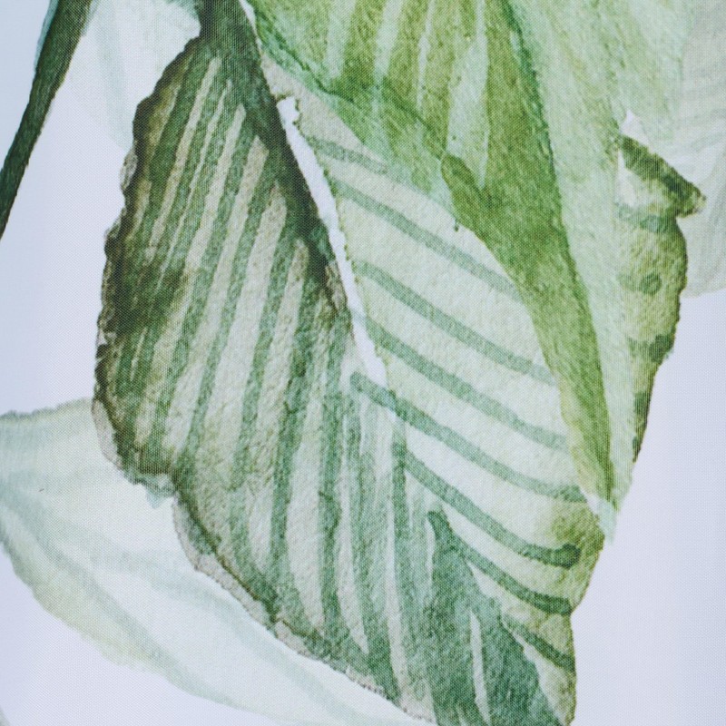 Relaxdays Shower Curtain Plants, Bathroom Curtain 180 x 200 cm,