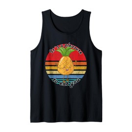 It´s A Pleasure To Eat You Happy Crazy Pineapple Tank Top