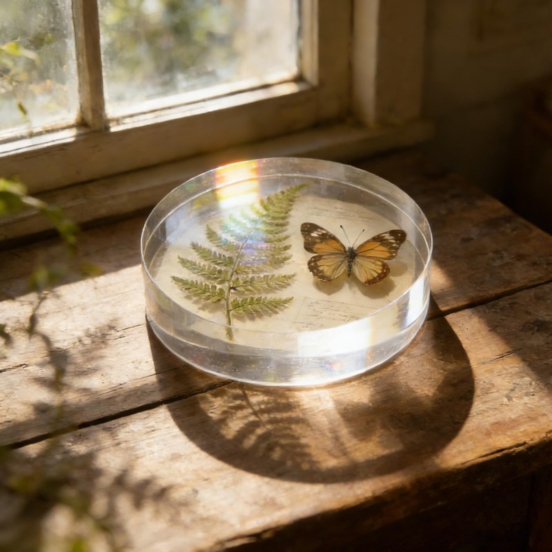 VELATYVIO 4 Pcs Diameter 4 Inches Acrylic cubes for display