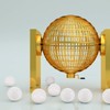 Operitacx Bingo Balls, 40mm Hollow Raffle Balls, Mini Plastic Ball