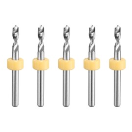 sourcing map PCB Drill Bits 2.9mm Tungsten Carbide Rotary Tool Jewelry CNC Engraving Print Circuit Board Micro Drill Bits 1/8 Inch Shank 5 Pcs