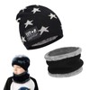 May Huang Children's Winter Hat, Beanie Hat and Tube Scarf,