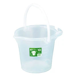 Tombow Convenient Bucket, Transparent, Scale Included, Type 10, Convenient for Car Washing and Gardening