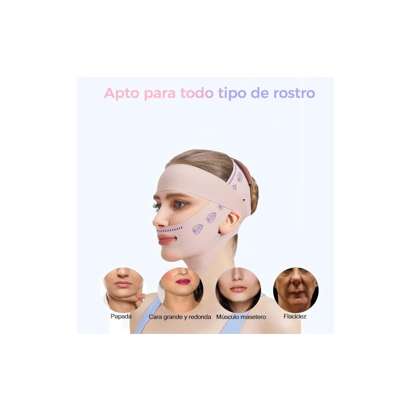 Faja Facial 2 en 1, Reductor de papada en forma