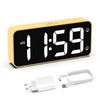 HOMVILLA Alarm Clock, Mains Powered Alarm Clock with Adapter -