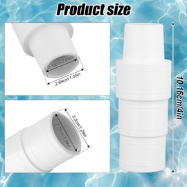 4in Pool Vacuum Hose Adapter, Practical Pool Vacuum Hose Fittings Useful Swimming Pool Hose Connector Pool Hose Coupling for Polygroup Piscines Pool Maintenance Filter Pump Hoses Cleaners