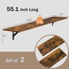 DINZI LVJ Long Wall Shelves, 55.1Inch Wall Mounted Shelves Set