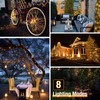 btfarm 4 Pack Solar String Lights Outdoor - Total 132FT