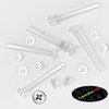Pack of 60 Transparent Clear Plastic Acrylic M6 x 60mm