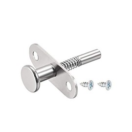 sourcing map Plunger Latches Spring-Loaded Stainless Steel 6mm Dia Head 6mm Dia Spring 50mm Total Length