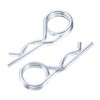 Steel Double Loop Hitch Pin Clip Various Size Fasteners, Multi-Use