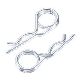 Steel Double Loop Hitch Pin Clip Various Size Fasteners, Multi-Use Cotter Hairpin Assortment Kit, Fit for Various Hitch Pins (M4X100 20PCS)