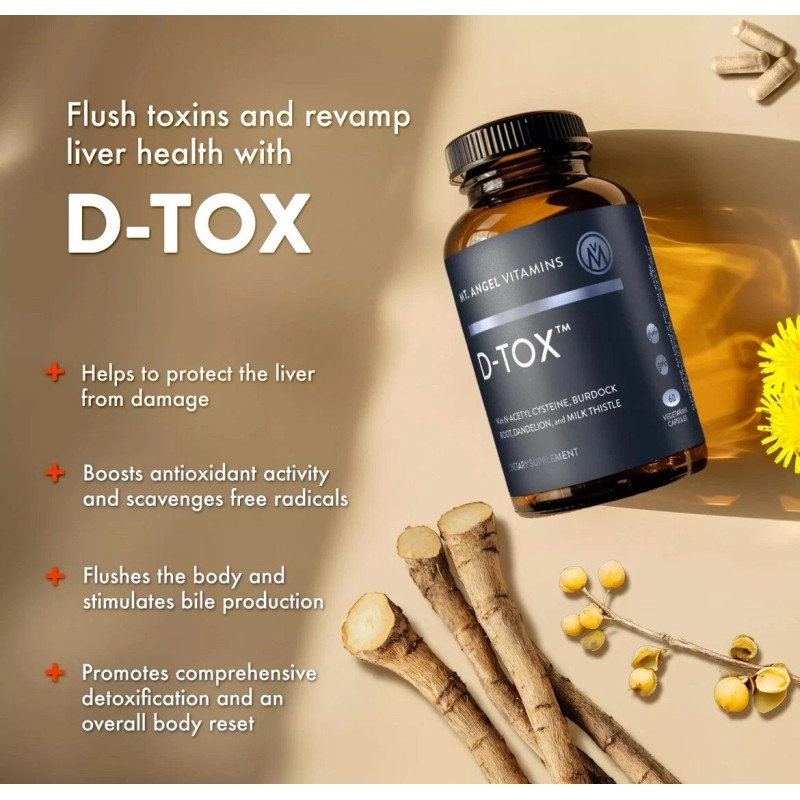 Mt. Angel Vitamins D-Tox - Advanced Liver Cleanse & Detox