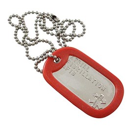 Gadow Jewelry AFIB Atrial Fibrillation Medical ID Alert Necklace with Star of Life for Men or Women Stainless Steel