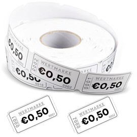 WJMY 1000 Sheets Food Stamps & Beverage Marks Consecutive Numbering Easy Tear Off for Parties Amusement Parks Pubs Weddings