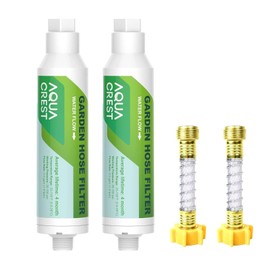 AQUACREST Garden Hose Water Filter for Plants, Greatly Reduces Chlorine, Odor