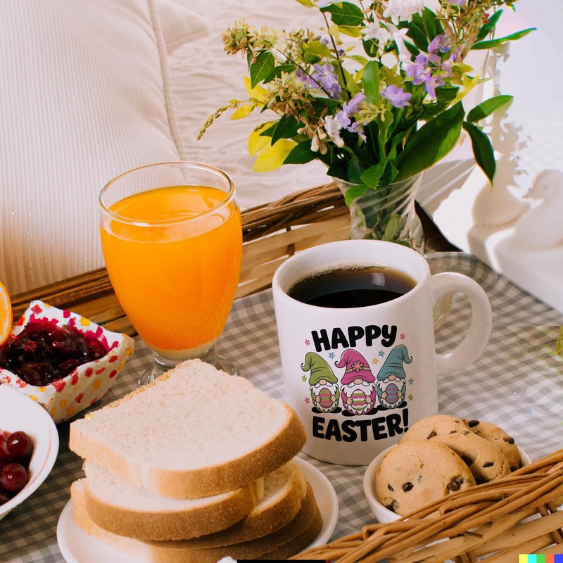 speecheese Drei Wichtel mit Ostereiern - Happy Easter Kaffeebecher Gnome