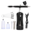 Upgraded Airbrush Kit with Air Compressor Portable Cordless Gun Rechargeable