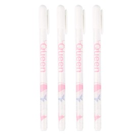 Hztyyier 4 Pieces 0.8 mm White Gel Pens White Ink Ballpoint Pen Greeting Card Marker Pens DIY Decorative
