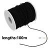 SEUNMUK 2 Roll 1mm Black Elastic String, 200m Elastic Beading