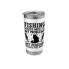 My Persian Solves The Rest Persian Cat Longhair Stainless Steel Insulated Tumbler
