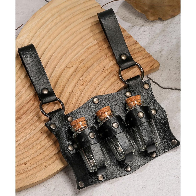 Haiki Medieval Potion Holder Cork Potion Bottle Cosplay Accessories Historical